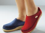 Haflinger tofflor av ullfilt, 